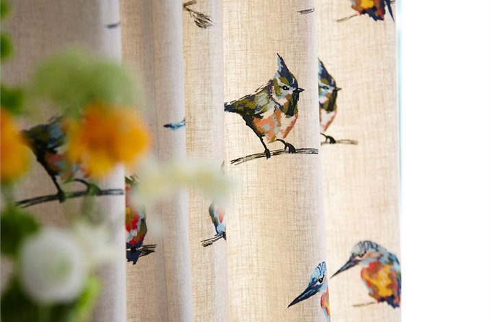 6-harlequin-fabrics-fauvisimo-persico-orange-green-embroidery-british-bird-curtains-luxury-painterly-design-contemporary-weave-cushion